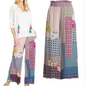 NWT Johnny Was Arlow Printed Wide-Leg Pants XL